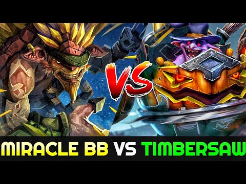 MIRACLE Bristleback destroy Timbersaw with WTF Build 7.24 Dota 2