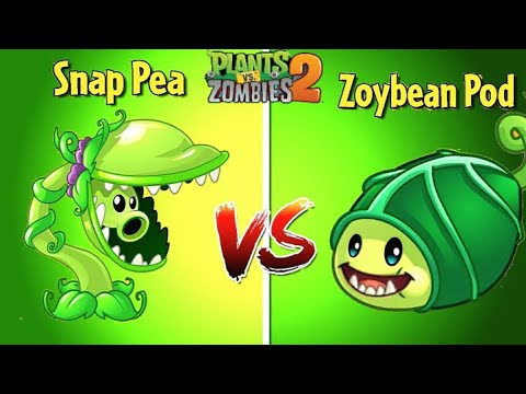PvZ 2 Challenge - ZOYBEAN POD vs SNAP PEA - Who Will Win? PvZ 2 Plant vs Plant