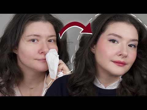 Get ready with me: dry, sensitive and irritated skin recovery routine + New Year's makeup ❣️