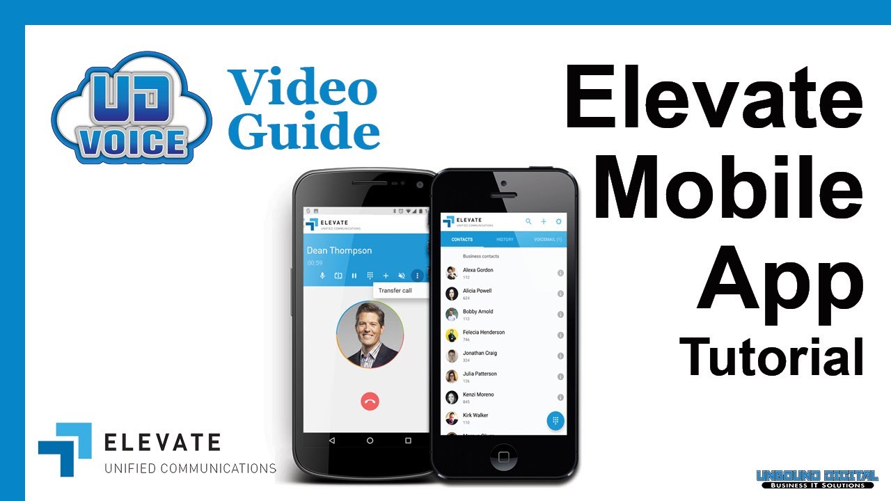 Mobile App Elevate UC Tutorial ｜ UD Voice Video Guide