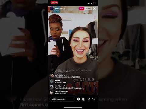 Sam Pauly instagram live with Brittany Mack 29/01/22