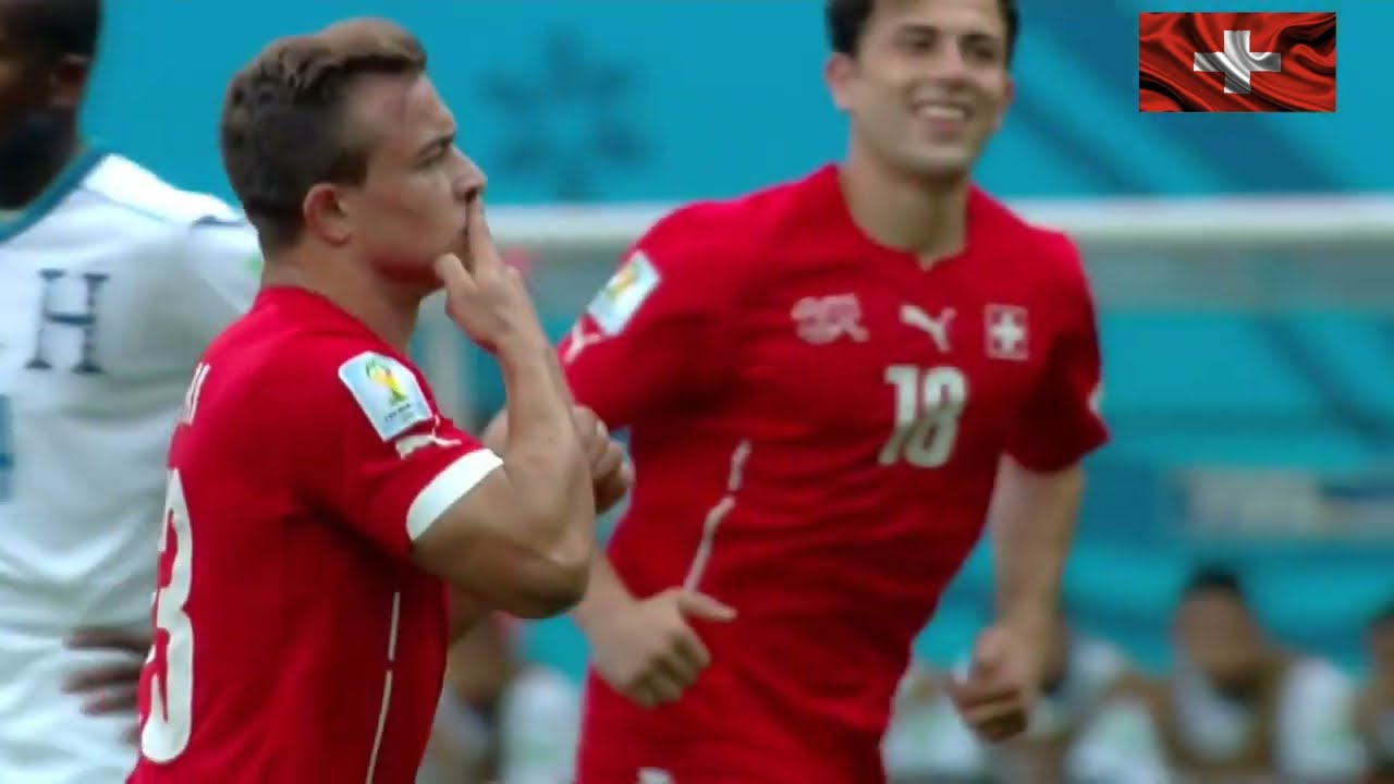 World Cup 2014 Honduras Switzerland 0 1 Xherdan Shaqiri - YouTube