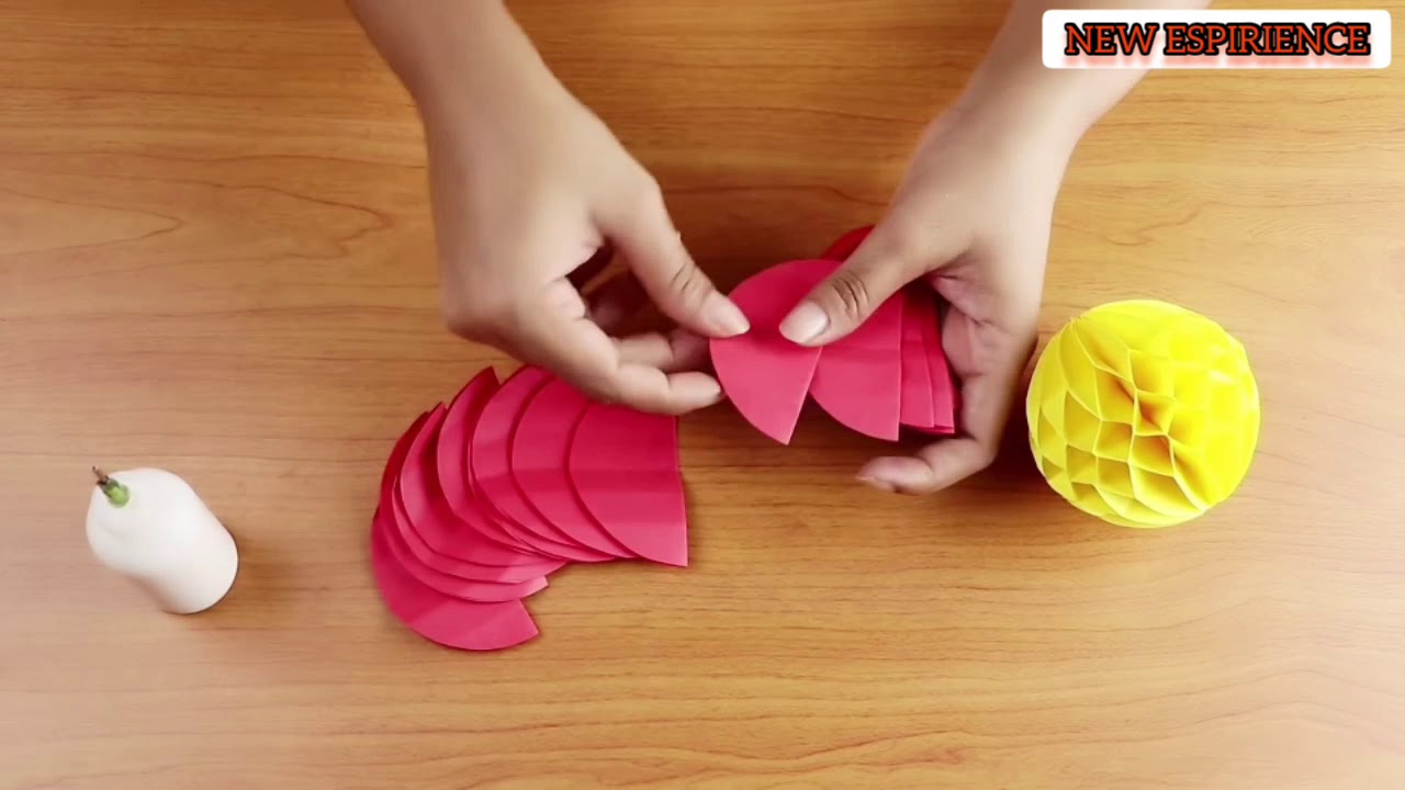 come fare sfere  di carta semplice e veloce 🌐🌐🌐