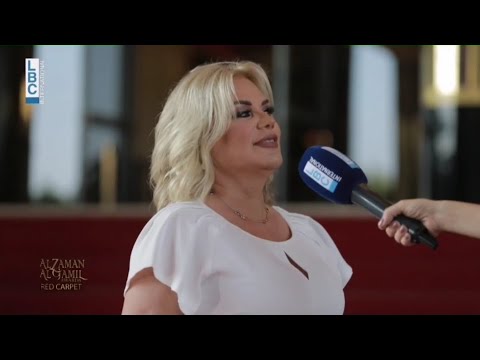 الفنانة "مايا يزبك" بمقابلة معها على #redcarpet خلال حفل مهرجان الزمن الجميل اواردس ٢٠٢٢