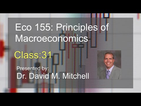 Eco 155: Principles of Macroeconomics Class 31