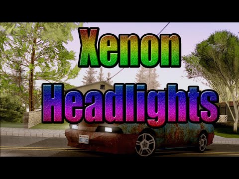 GTA - Xenon - Awesome Coloured Headlights | Cleo Mod | Download 2016