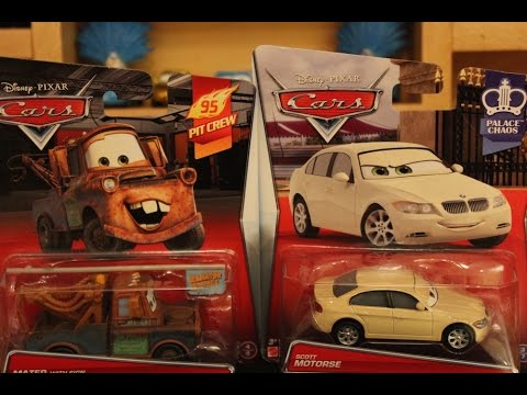 Mattel Disney Cars 2015 Scott Motorse & Mater w/ Sign Video