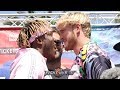 LOGAN PAUL VS KSI HEATED FACE OFF, FOR THEIR REMATCH FIGHT