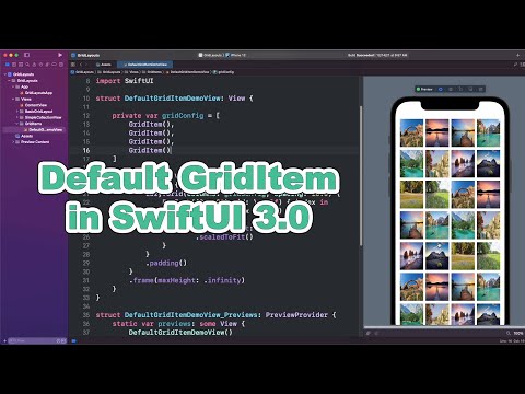 GridItem with Default Config | SwiftUI 3.0 | Grid Layout (part 03)