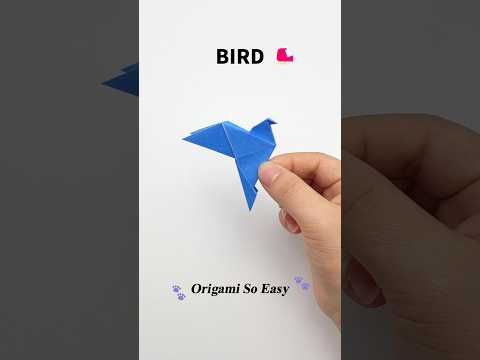 BIRD ORIGAMI DEMO | CUTE ORIGAMI BIRD | REALISTIC ORIGAMI BIRDS | DIY ORIGAMI BIRD🥰