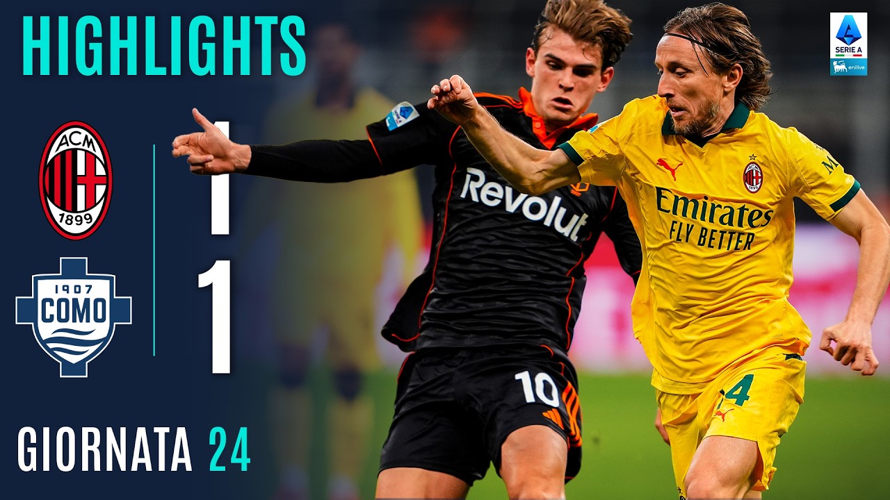 MILAN-COMO 1-1 | HIGHLIGHTS | 24ª GIORNATA | SERIE A ENILIVE 2025/26