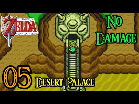 Zelda A Link to the Past  SNES 100% Walkthrough - Part 5 - Desert Palace - Power Glove