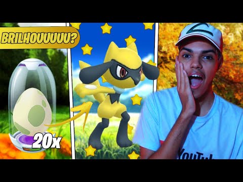 CHOQUEI 20 OVOS DE RIOLU E BRILHOUUUUU! EVENTO DE PRIMAVERA - POKÉMON GO - CAGALHO SILVA