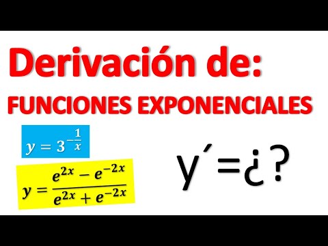 DERIVADA DE FUNCIONES EXPONENCIALES