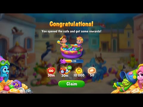 Fishdom Win Strikes Level 4981 - 4983. Opened the Safe and Got Rewards.