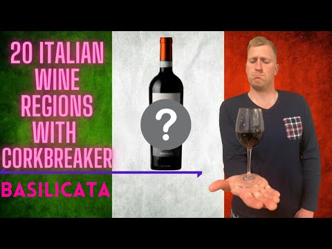 20 Italian Wine Regions with Corkbreaker - Basilicata