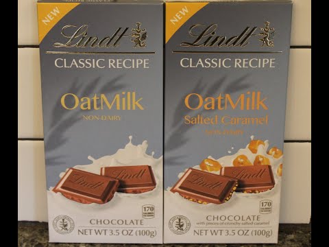 Lindt Classic Recipe Oat Milk: Milk Chocolate & Salted Caramel Milk Chocolate Review