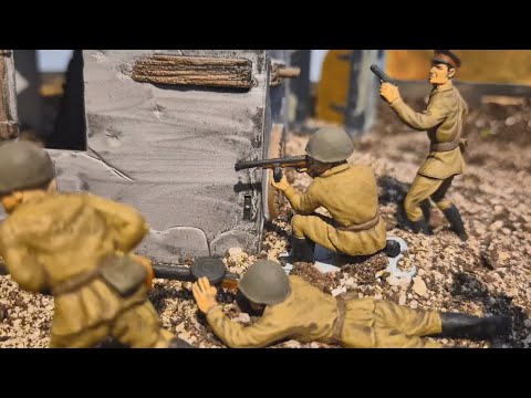 Battle for Berlin army men stop motion film