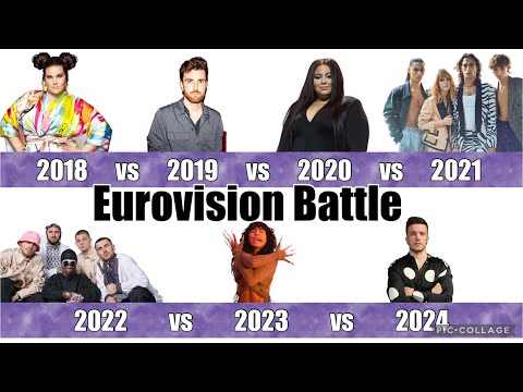Eurovision Battle: 2018 vs 2019 vs 2020 vs 2021 vs 2022 vs 2023 vs 2024