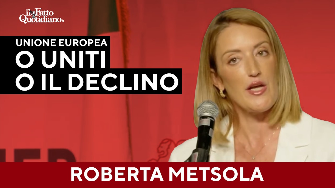 Metsola sull’Ue: “L’Europa è ancora troppo complicata e senza anima”