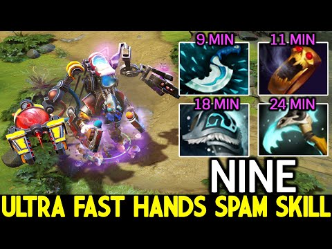 NINE [Tinker] This is Way Pro Build Ultra Fast Hands Spam Skill Dota 2