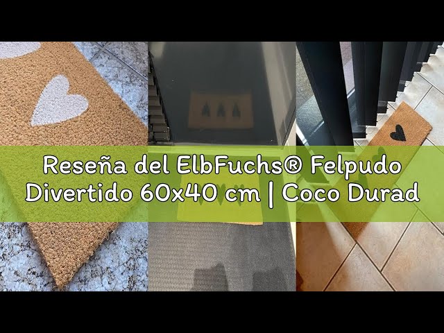 Vídeo relacionado con Felpudo Trekkie Coir - Felpudo (60 x 40 cm), diseño de la flota espacial
