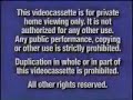 Walt Disney Home Video Warning Screen 2000 2003 VHS Version