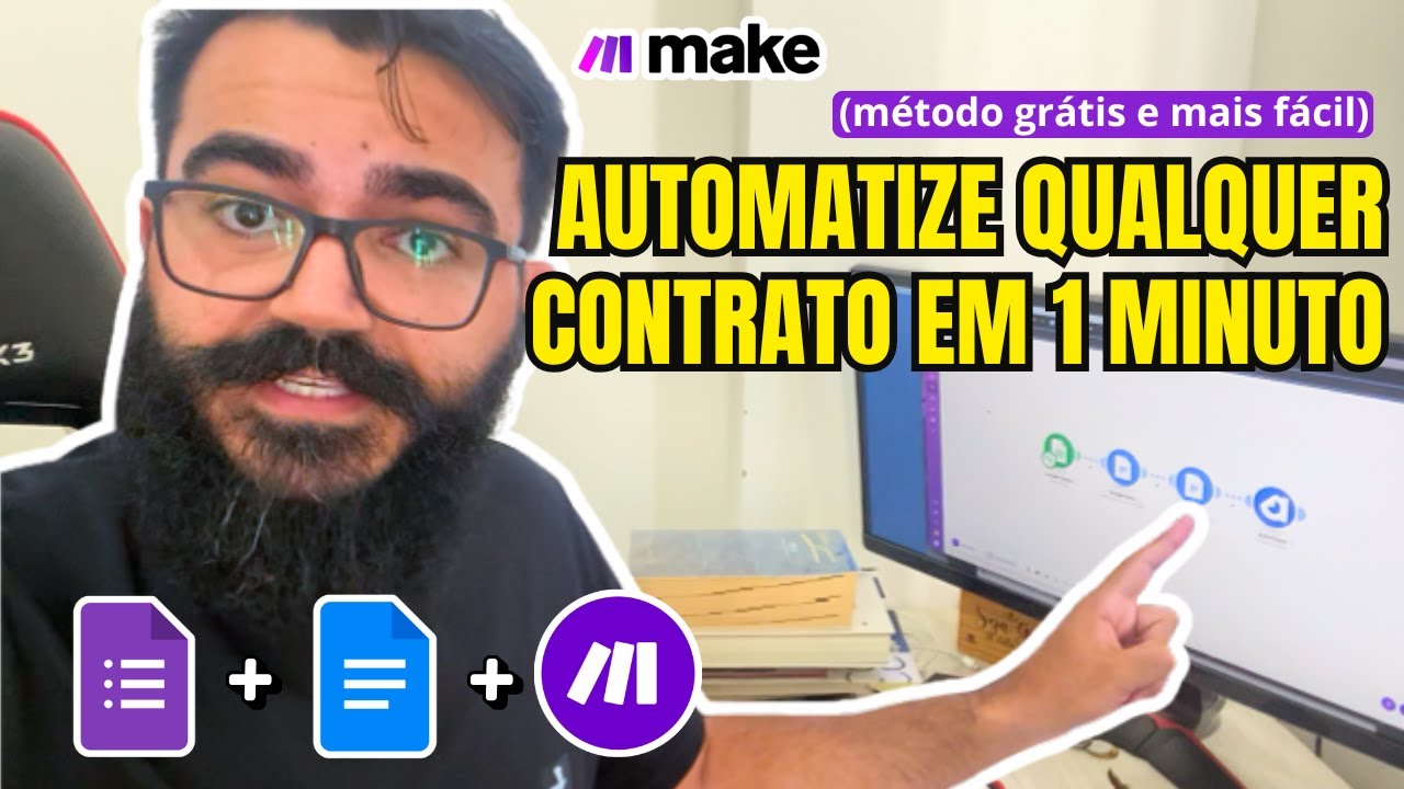 Como Gerar Contratos Automáticos em 1 Minuto com Google Forms + MAKE [PASSO A PASSO]