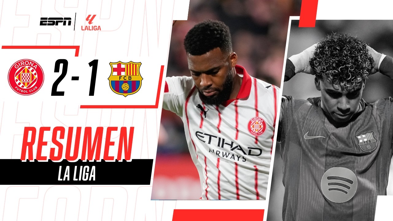 LAMINE FALLÓ UN PENAL Y EL CULÉ SUFRIÓ UN BATACAZO QUE LO ALEJA | Girona 2-1 Barcelona | RESUMEN