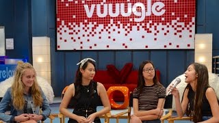 ON SET Interview with Bizaardvark's Madison Hu, Olivia Rodrigo, & DeVore Ledridge video