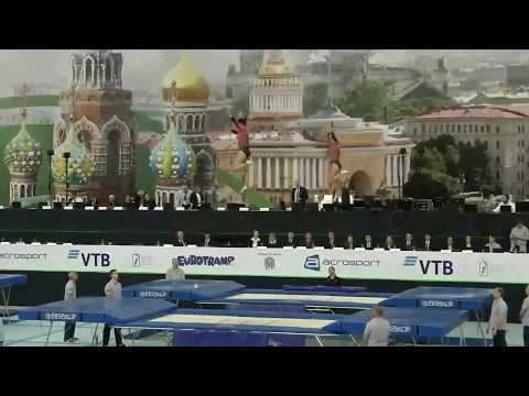 2018 Trampoline World Championships - Synchro2 -  Methot & Tam