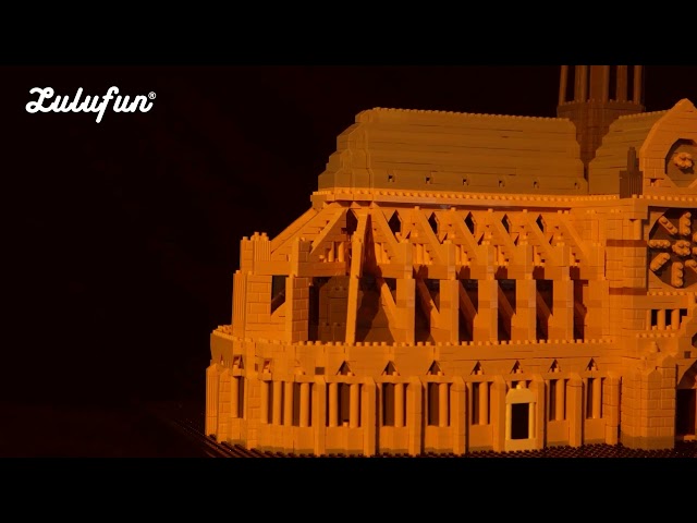 Vídeo relacionado con LULUFUN Juego de Bloques de construcción movibles Notre Dame de París, Modelo de Iglesia, Rompecabezas 3D para Adultos, Juguete arquitectónico, 5210 Piezas