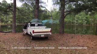 Baby Gender Reveal goes wrong. Truck hits tree a goes into the lake.