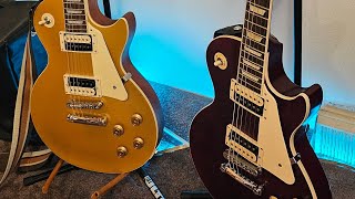 Video thumbnail for Epiphone Les Paul Trad Pro IV vs. Gibson Les Paul Trad Pro V by davecooper360