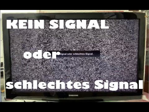 Samsung TV picture crackling, no signal or poor signal.