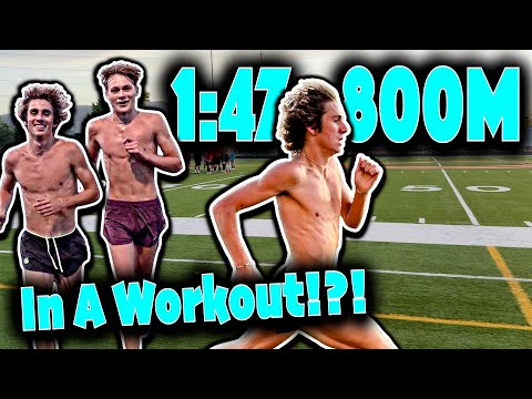 High Schooler Drops 1:47 800m Mid-Workout 🤯