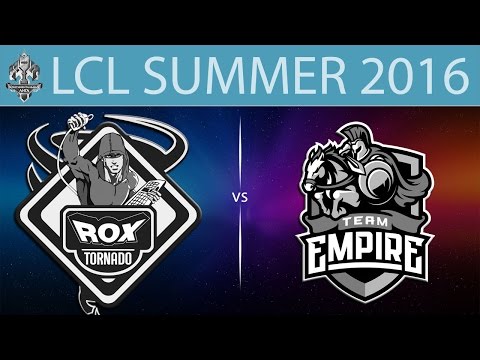 [LoL VODs] ROX vs EMP | LCL Summer 2016 (04.06.2016) - Tornado ROX vs Team Empire