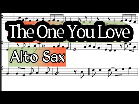 The One You Love Alto Sax Sheet Music Backing Track Play Along Partitura Glenn Frey