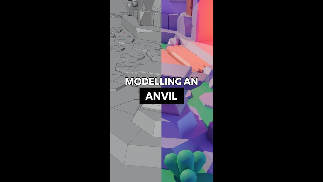 Model An Anvil In 30 SECONDS In Blender - Beginner Tutorial #shorts
