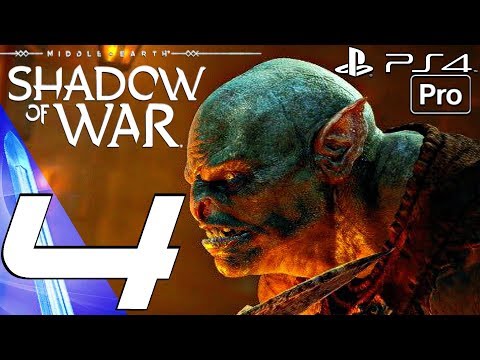 SHADOW OF WAR - Gameplay Walkthrough Part 4 - Drake Fight & Arena Champion (PS4 PRO)