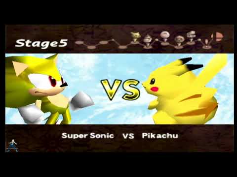 Smash Remix 1.1.0 Play As Super Sonic (N64) On Wii
