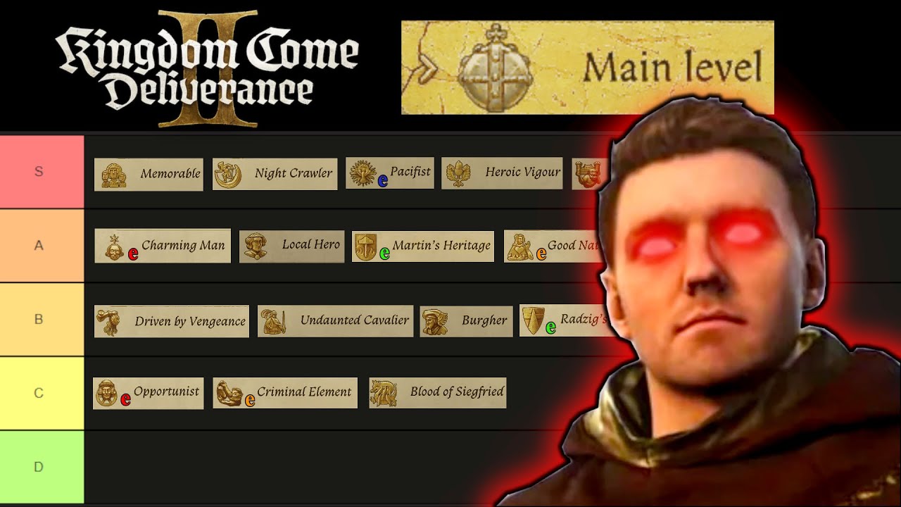 The Ultimate Guide To KCD2 Perks - Testing & Tier List - Main Level Perks