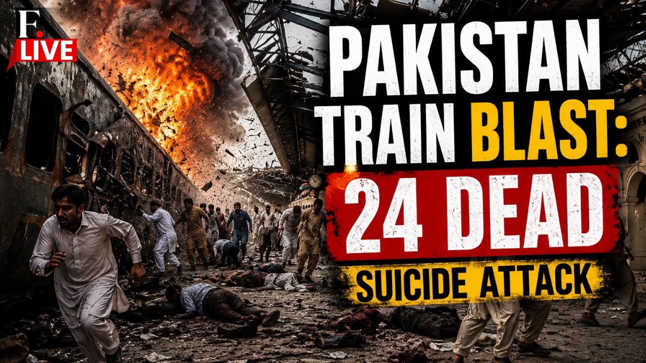 PAKISTAN TRAIN BLAST LIVE | 24 Killed After Suicide Attack Hits Passenger Train Route in Pakistan