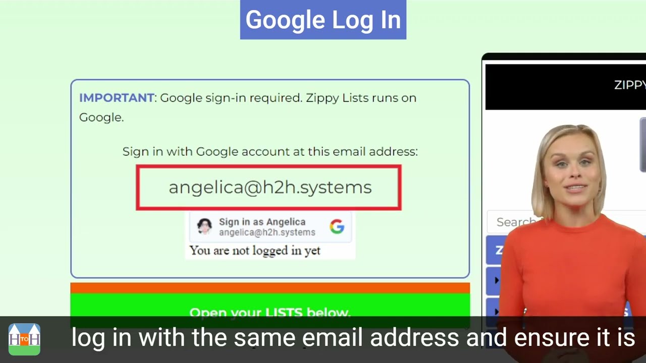Navigate Zippy Lists Console