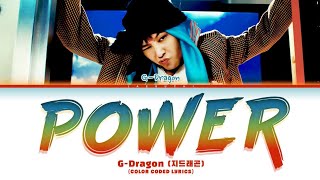 Download lagu G-Dragon (지드래곤) _POWER_ (Color Coded Lyrics) mp3