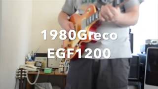 Video thumbnail for The Tone of Greco EGF1200 1980 by Tokai Greco Navigator Burny vintage Guitar Fanclub