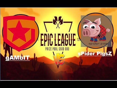 Gambit vs Spider Pigzs Dota 2 live | Epic league