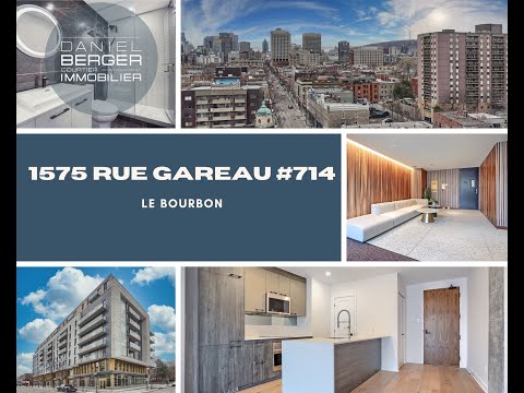 Bienvenue dans notre virtuelle du 1575 rue Gareau # 714, Montréal