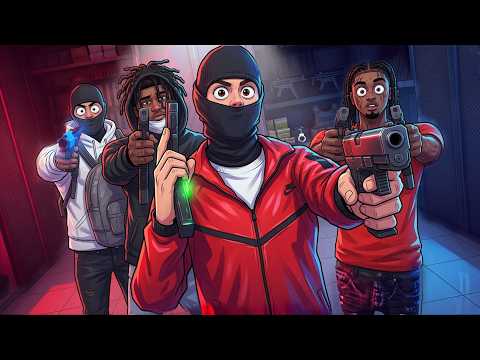 My GANG and I ROBBED THE POLICE ARMORY in GTA 5 RP!
