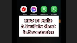 YouTube Short In few minutes | How to make a YouTube Short In mobile